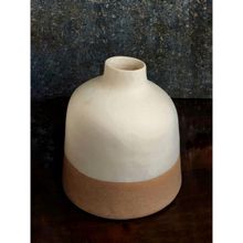 Forestkraft Short Modern Ceramic Vase - Tan