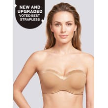 Nykd By Nykaa Women's Wired Strapless Padded Multiway Seamless Luxe - NYB027 Satin Tan