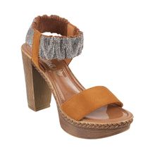Catwalk Casual Women Tan Hot Chic Sandal Heels