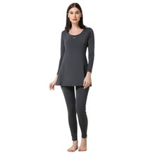 Black Panther Womens Charcoal Full Swimwear Top and Tight (Set of 2)