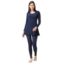 Black Panther Womens Navy Full Swimwear Top and Tight (Set of 2)