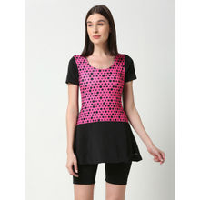 Black Panther Womens Black Swimwear Top and Short (Set of 2)