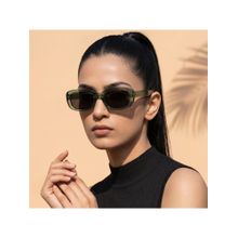 PERKEY Full UV Protected Rectangle Sunglasses For Men and Women - PRKY0019-C2 (54)