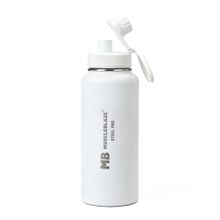 MuscleBlaze Stainless Steel Vacuum Insulated Water Bottle - White