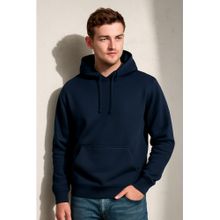 Parcel Yard Men Full Sleeve Navy Blue Hoodie