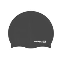 Strauss Black Latest Designed Swimming Cap with Ear Protector