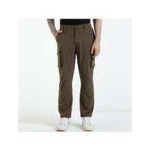 Royal Enfield Men Brown Nylon Elastane Solid Regular Fit Cargo