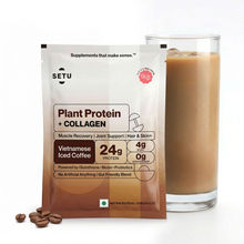 Setu Plant Protein + Veg Collagen 24G Protein Powder - Vietnamese Iced Coffee