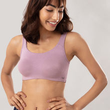 Nykd by Nykaa Soft Cup Easy-Peasy Slip-on Bra with Full Coverage - Purple NYB113