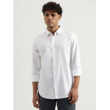 United Colors of Benetton White Regular Spread Collar Solid Formal Shirt