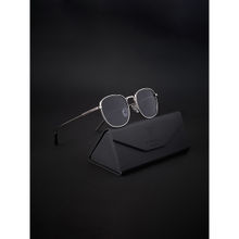 Voyage UV Protected & Polarized Black Round Sunglasses for Unisex Adult - 2036PMG4112