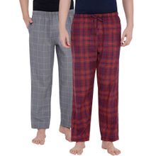 XYXX Super Combed Cotton Checkered Pyjama For Men (Pack Of 2) - Multi-Color