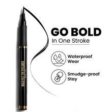 Swiss Beauty Bold Felt Tip Eyeliner - Jet Black