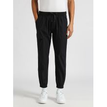 Pepe Jeans Black Ford Stretch Solid Joggers
