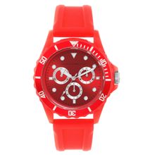 French Connection Red Dial Analog Watch for Mens - Fc177R