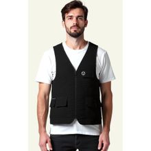 WOODLAND Men Black Sleeveless Jacket