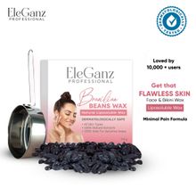 Eleganz Professional Brazilian Hair Removal Wax 100% Natural, Castor Oil, Bees Wax, Sunflower Oil