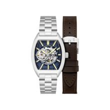 Earnshaw Men Beauchamp Skeleton Automatic Blue Dial Analog Watch With Strap - ES-8310-22 (M)
