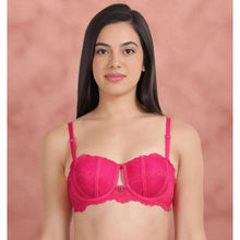 Shyaway Susie By Shyaway Fandango Pink Lace Balconette Bra