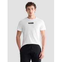 U.S. POLO ASSN. Men White Nylon Solid/Plain T-Shirt
