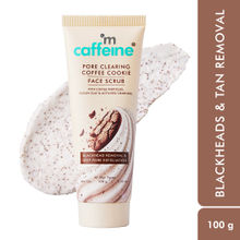 MCaffeine 4.5% Exfoliants Pore Clearing Coffee Cookie Face Scrub Remove Blackheads, Detan & Glow