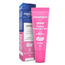 Aqualogica Pink Sorbet Plump+ Luscious Tinted SPF 20+ Lip Balm with Berries & Hyaluronic Acid