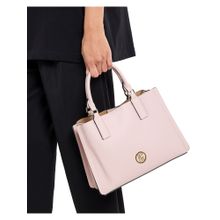 BCBG Pink Solid Handheld Bag and Detachable Strap