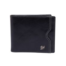 Black Leather Men's Wallet by Being Human Clothing