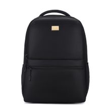 RASHKI Unisex Stash Black Solid-Plain Backpacks