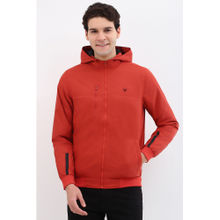Allen Solly Men Red Solid Full Sleeves Jacket