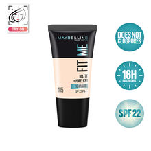 Maybelline New York Fit Me Matte + Poreless 16H Oil Control Foundation With SPF 22- 115