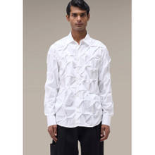 Genes Lecoanet Hemant Men's Full Sleeve White Shirt