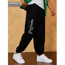 Styli Slogan Print Oversized Jogger With Slip Pocket