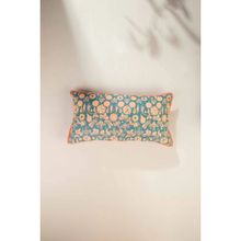 Freedom Tree Creatures Of The Night Cotton Blue Coral Cushion Cover (12x24 inches)