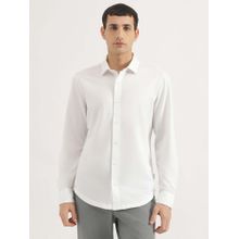 United Colors of Benetton Slim Fit Spread Collar Solid Shirt