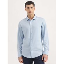 United Colors of Benetton Slim Fit Spread Collar Solid Shirt