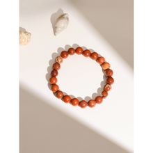 Ruby Raang Studio Maroon Jasper Elastic Bracelet
