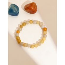 Ruby Raang Studio Yellow Adventuring Crystal Beads Bracelet -Yellow