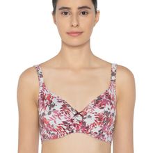 Triumph Non Padded Wired Floral Print Minimizer Bra - Multi-Color