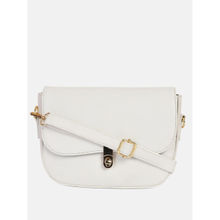 Bagsy Malone White Stylish Structured Sling Bag