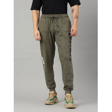 Free Authority Batman Printed Regular Fit Green Cotton Blend Men Jogger