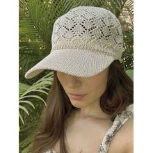 Hair Drama Co. Knitted Crochet Baseball Cap - Beige