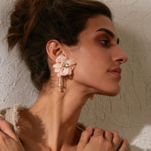 Pipa Bella by Nykaa Fashion Fabric Flower Earrings