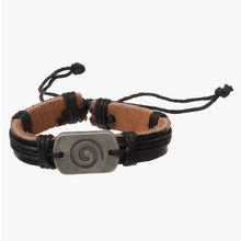UNKNOWN by Ayesha Black Leather Bracelet For Men