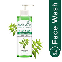Biotique Bio Neem Purifying Face Wash Prevents Pimples For All Skin Types