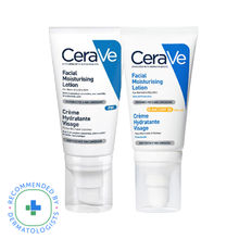 CeraVe Moisturizer Duo: Day Lotion With SPF 30 & Night Cream