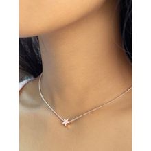 Ayesha Star Mini Pendant Rose Gold-Toned Dainty Necklace
