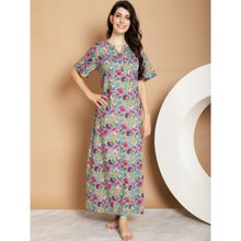 Indreams Printed Maxi Nightdress
