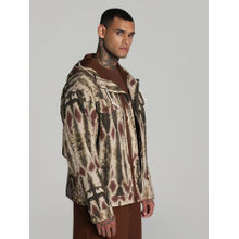 Puma Brown Palais Artisan Seersucker Men's Oversized Jacket