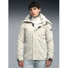 Puma Beige Wardrobe Essentials Hooded Men's Jacket